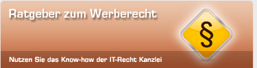 Verkaufsratgeber zum Werberecht