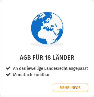 AGB für 18 Länder
