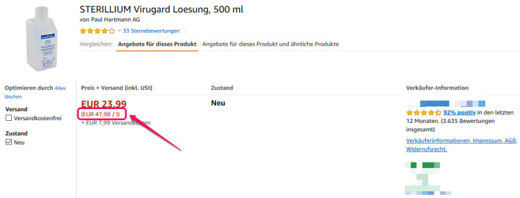 Amazon Grundpreis 4