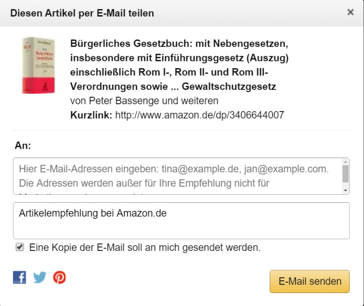 Amazon Weiterempfehlung2