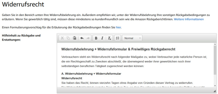 Amazon Widerrufsrecht 2