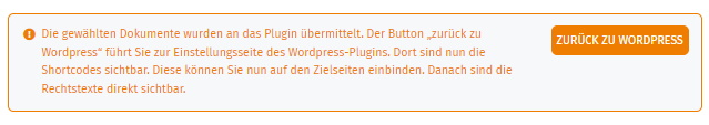 Ansicht Infobox - zur&uuml;ck zu Wordpress