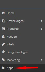 Auswahl Apps im 1&1 E-Shop