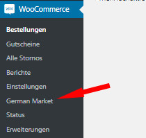 Auswahl German Market bei WooCommerce