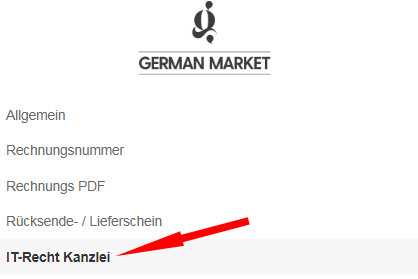 Auswahl IT-Recht Kanzlei bei German Market