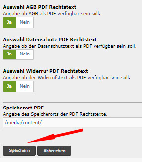 Auswahl PDF Anhänge und Speichern