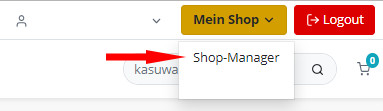 Auswahl Shop-Manager bei kasuwa