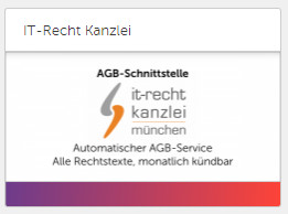 Auswahl der AGB-Schnittstellen App der IT-Recht Kanzlei