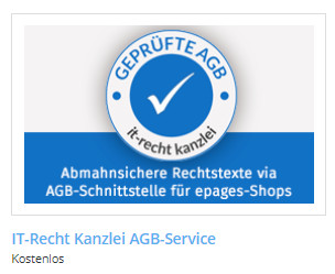 Auswahl der Kanzlei-App bei epages