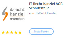 Auswahl des Plugins IT-Recht Kanzlei AGB-Schnittstelle bei Shopware