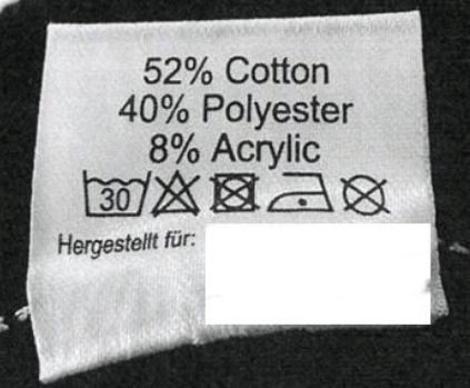 BGH Bild Textilkennzeichnung Cotton