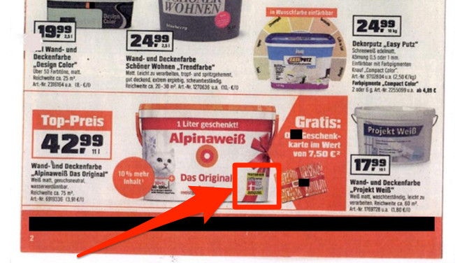 BGH Testsiegerwerbung in Produktabbildung