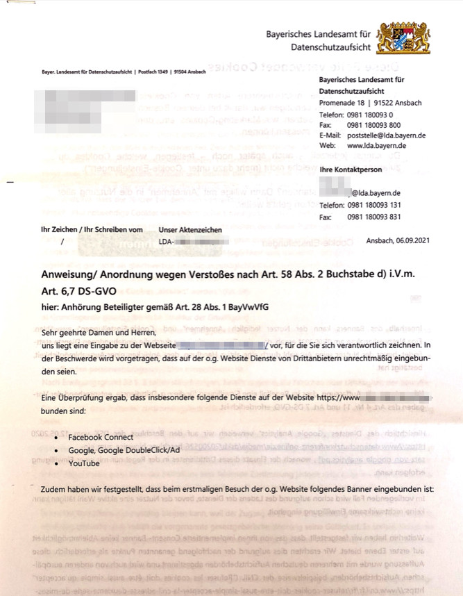 BayLDA Schreiben