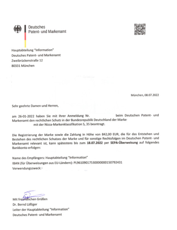 DPMA FAke