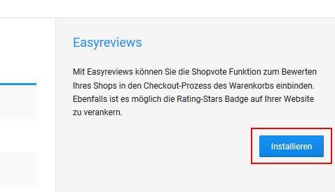 Easyreviews auswählen