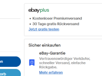 Ebay.de: Problematische Werbung für „ebay plus“ und „eBay-Garantie“