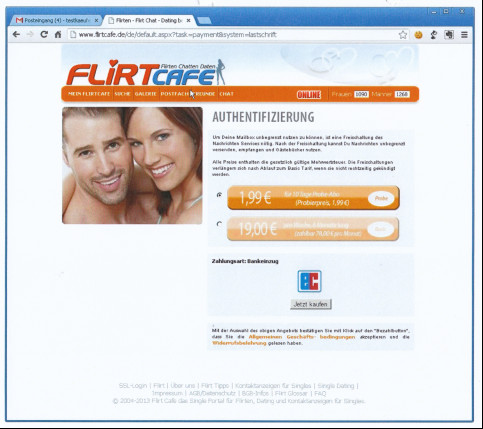 Flirtcafe Screenshot