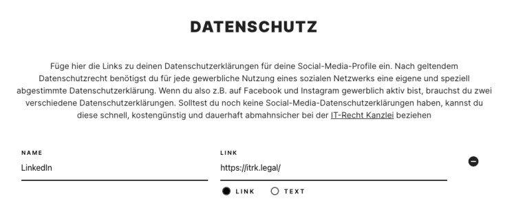 Link LinkedIn