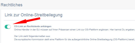 Link zur OS-Plattform bei kasuwa aktivieren