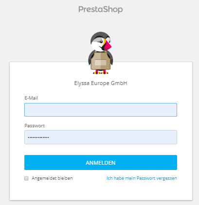 Login Prestashop