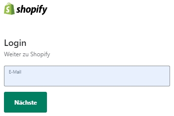 Login Shopify