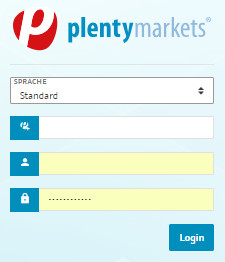 Login in den Plentymarkets-Shop