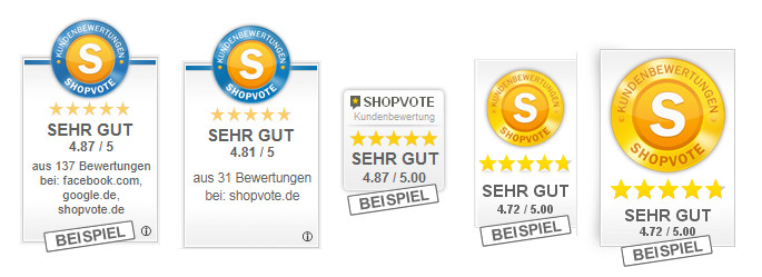 ShopVote-Grafiken für RatingStars