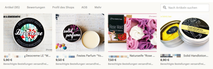 Shopansicht Etsy