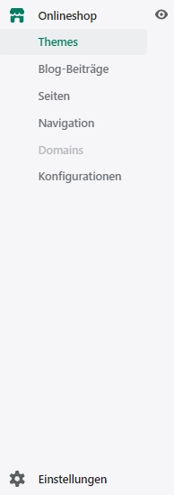 Shopify Einstellungen