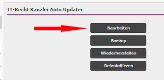 Start der Bearbeitung des Auto-Updaters
