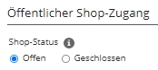 Strato - Shop öffentlich stellen
