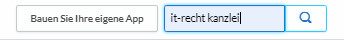 Suche nach der App der IT-Recht Kanzlei