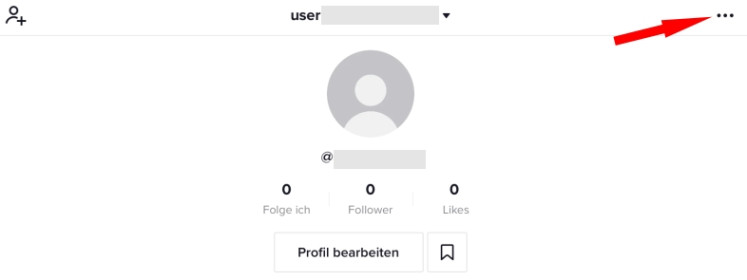 TikTok Bearbeiten auswählen