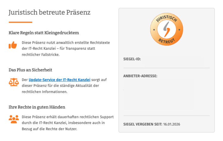 Trust-Widget Zertifikat