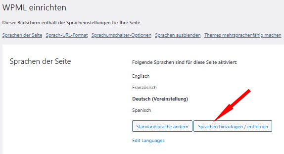 WPML - gew&uuml;nschte Sprachen f&uuml;r fremdsprachige Rechtstexte festlegen