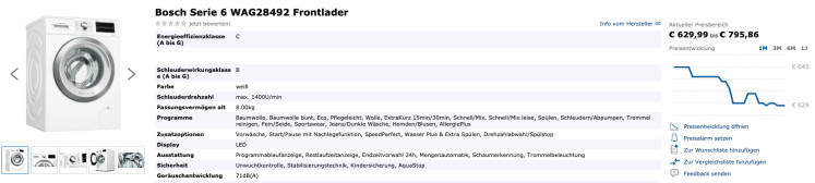 Waschmaschine Werbung