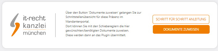 Wechsel zum Händleraccount bei der IT-Recht Kanzlei über Dokumente zuweisen