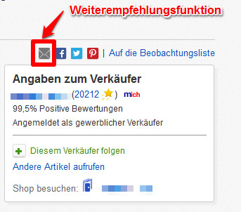 Weiterempfehlungswerbung auf eBay 1
