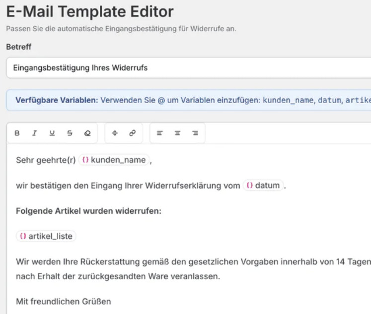 Widerrufsbutton Shopify 3