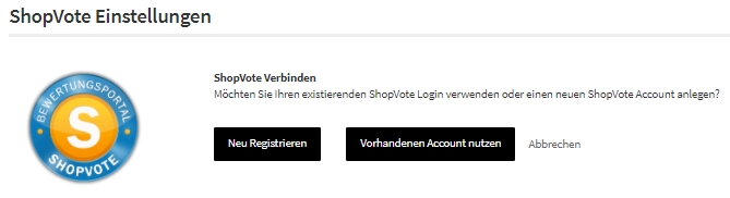 azoo - Shopvote neu registrieren oder vorhandenen Account nutzen