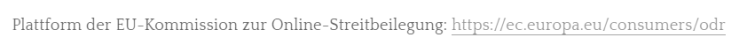 klickbarer OS-Link im Impressum bei Weebly