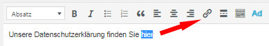 zu verlinkenden Text markieren